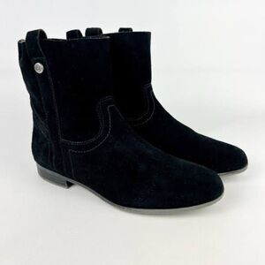 Frye Black Suede Booties women’s size 9
